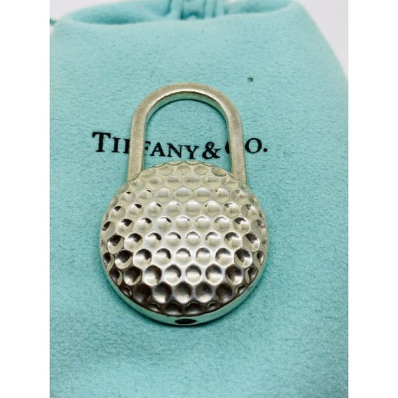 Tiffany & Co. Sterling Silver Golf Ball Keychain Key Ring in Box! 65 grams - Picture 4 of 6